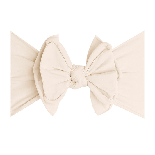 Fab-Bow-Lous® Soft Stretch Headband in Oatmeal