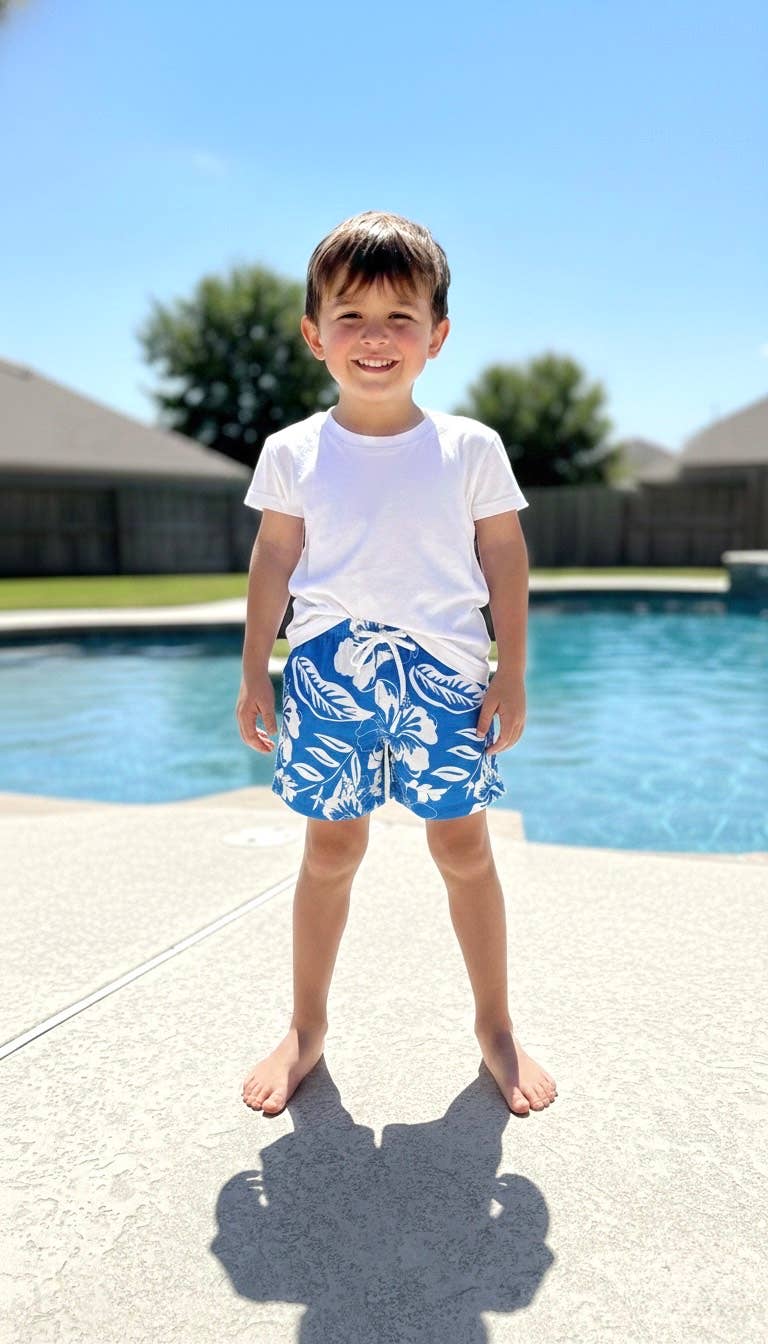 Aloha Blue Swim Short