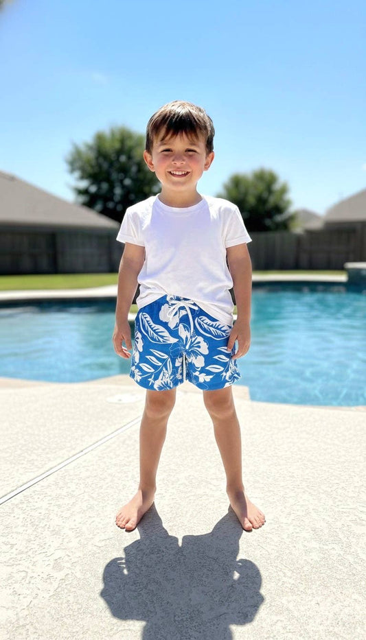 Aloha Blue Swim Short