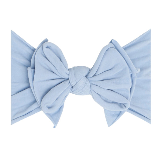 Fab-Bow-Lous® Soft Stretch Headband in Dusty Blue