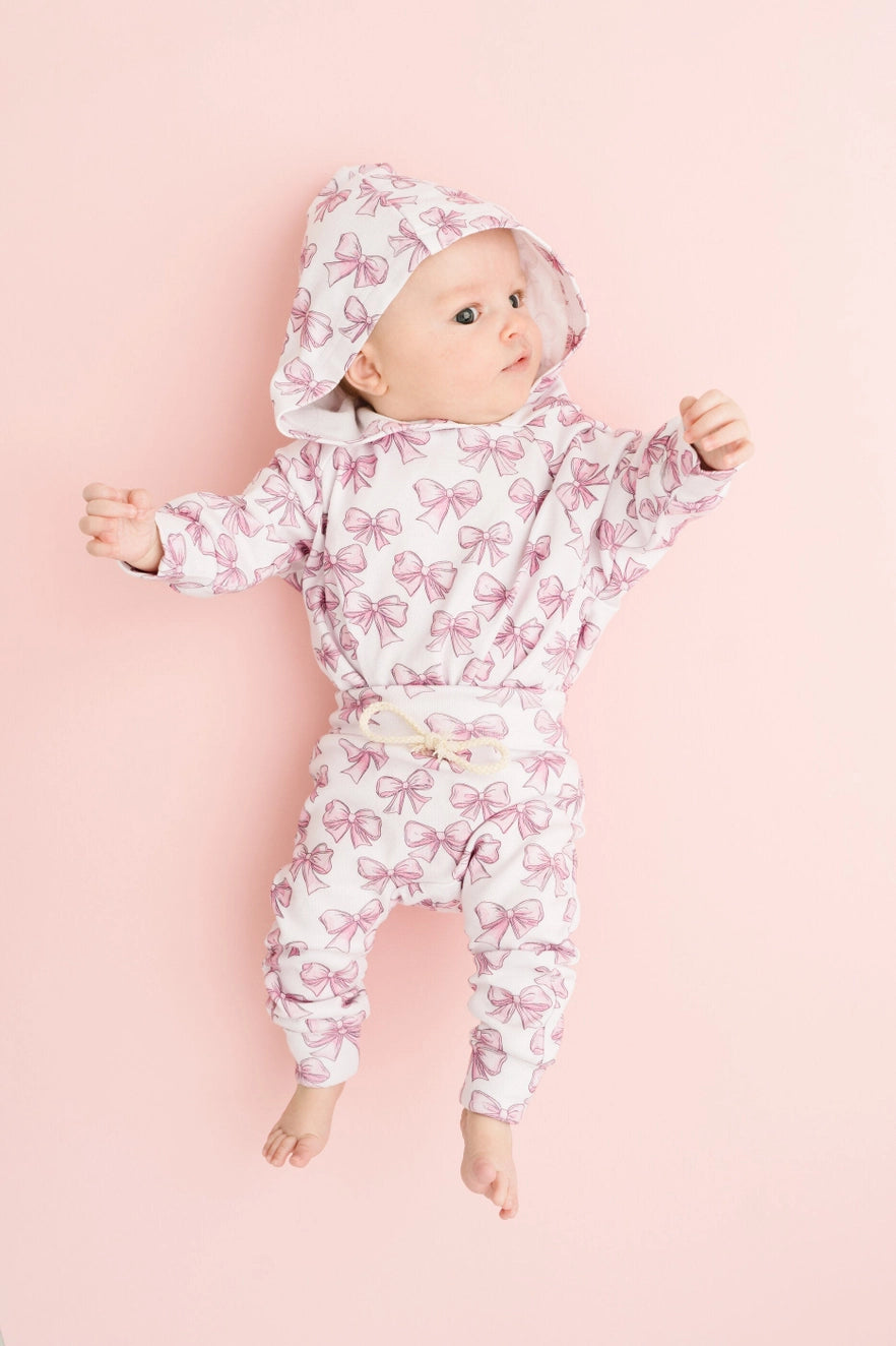 Pretty in Pink Hoodie Romper Set