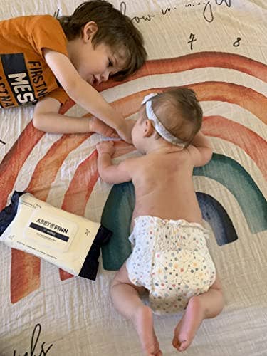 Rainbow Monthly Milestone Organic Blanket