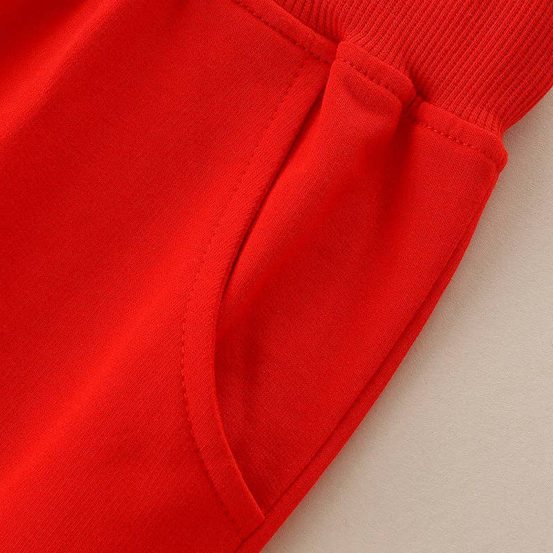 Red Cotton Sweatpant