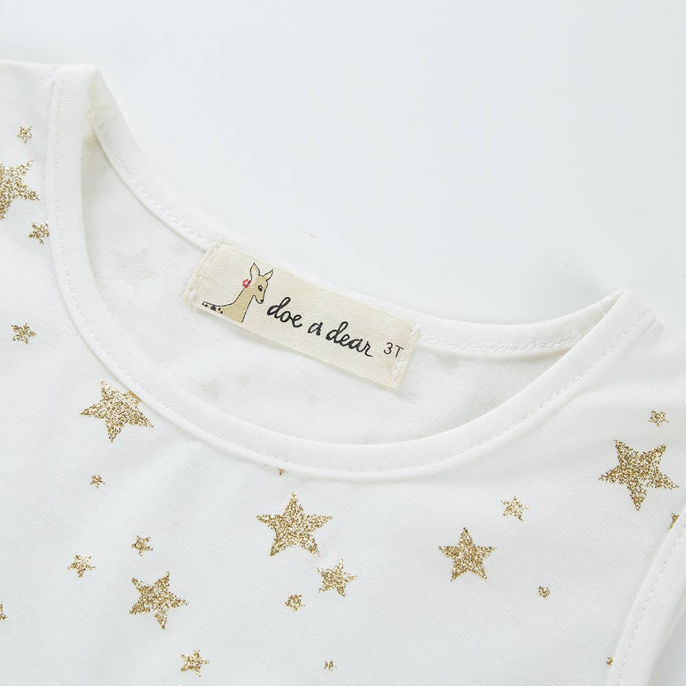 Gold Star Tulle Dress