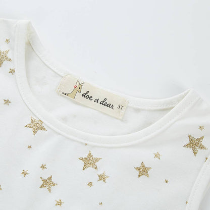 Gold Star Tulle Dress