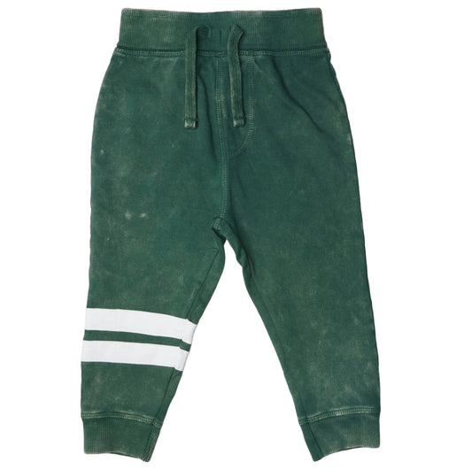 Hunter Green French Terry Enzyme Stripe Jogger