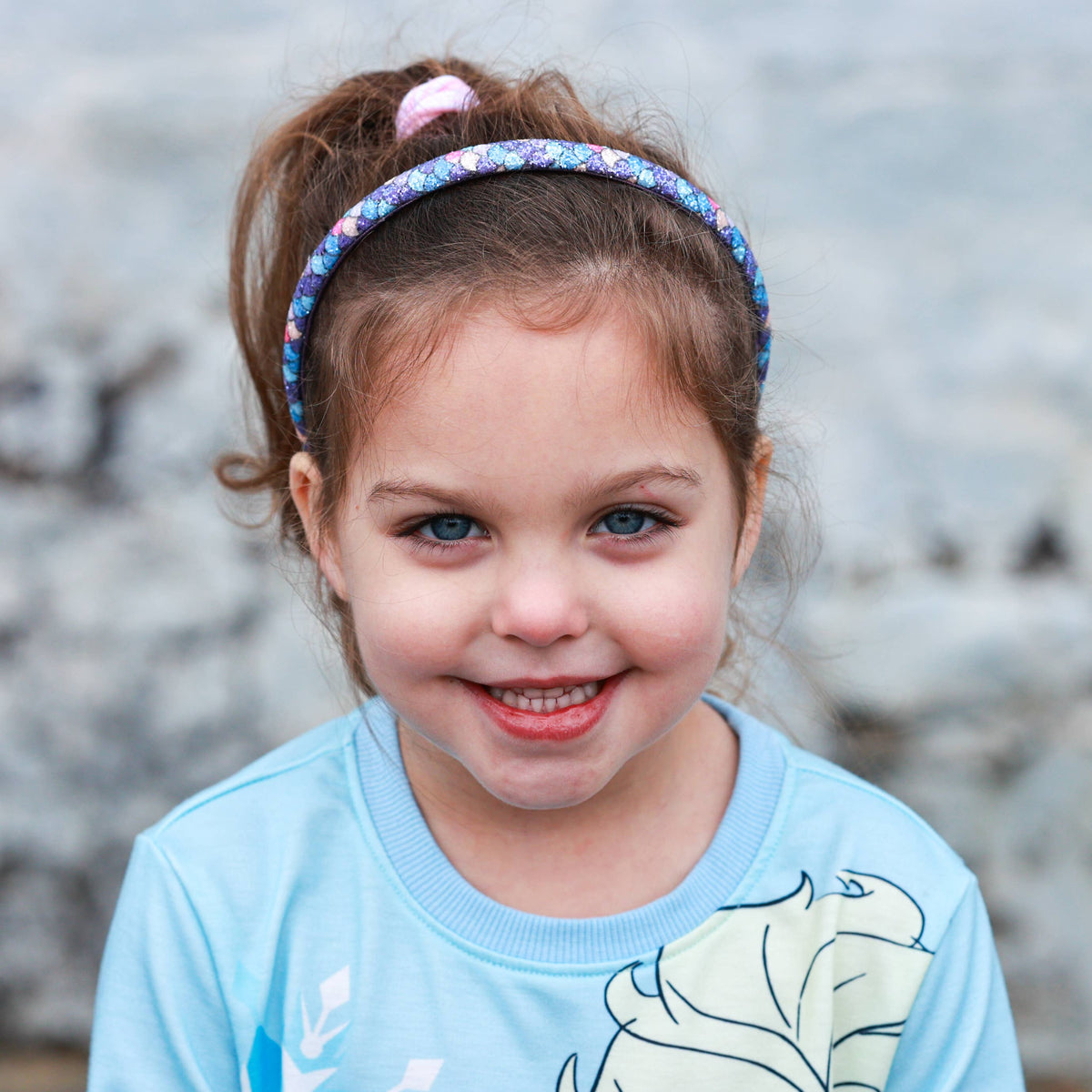 Purple Mermaid Thin Headband
