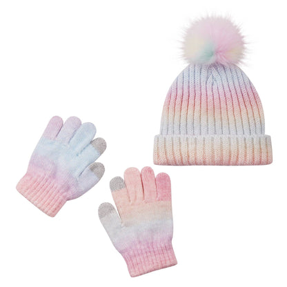 Pink Confetti Hat & Glove Set