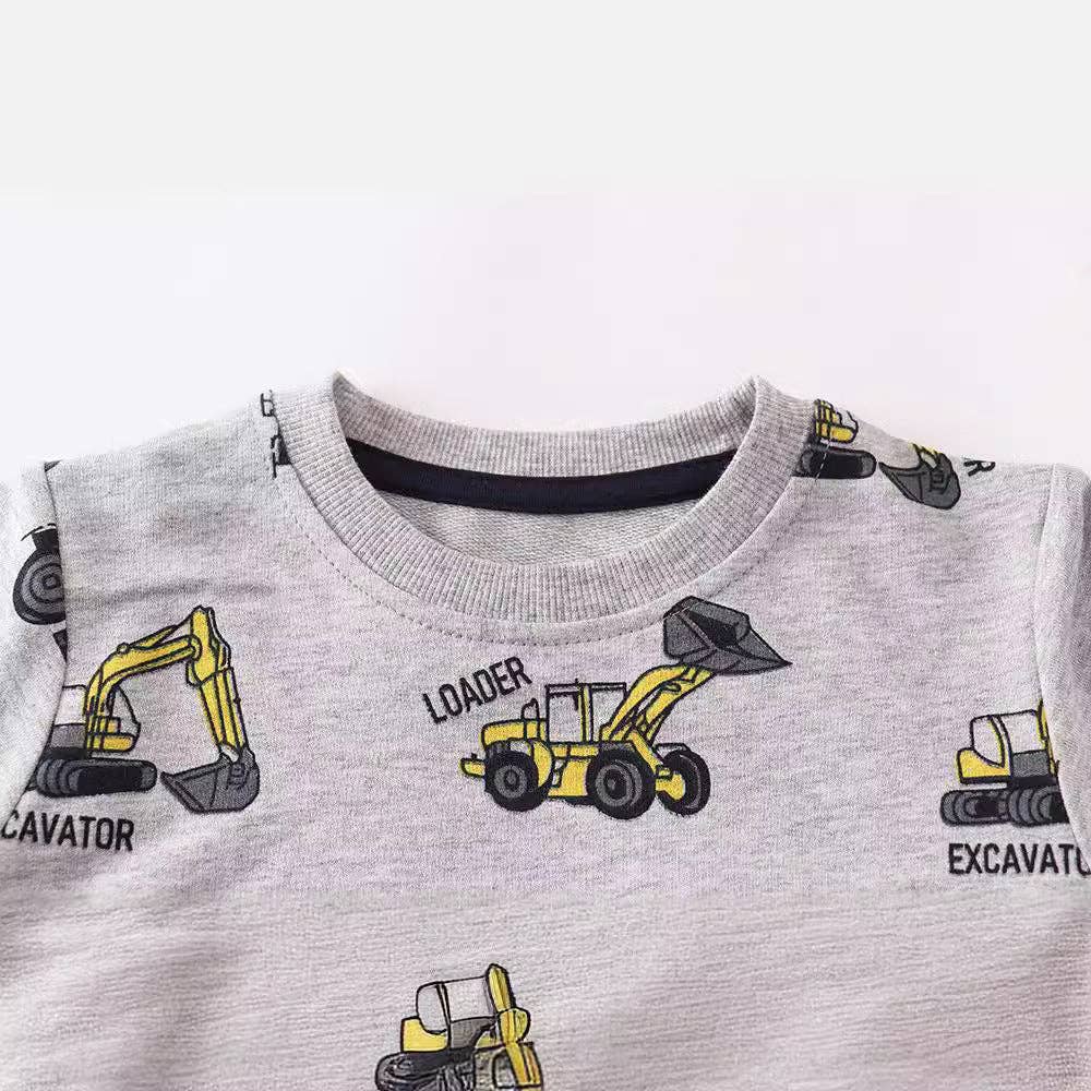Grey Construction Sweatshirt