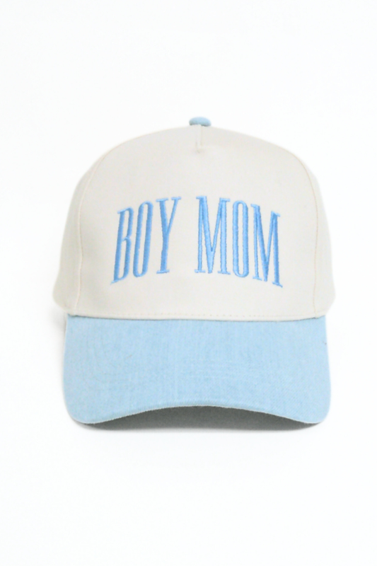 BOY MOM Two Tone Hat