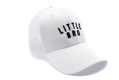 White Little Bro Snapback Hat