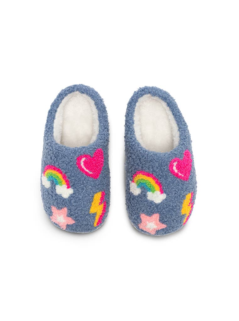 Blue Icons Slippers