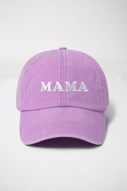 MAMA Lavender Washed Baseball Hat