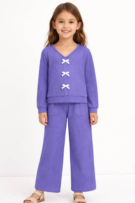 Blueberry Knit Ribbed Set