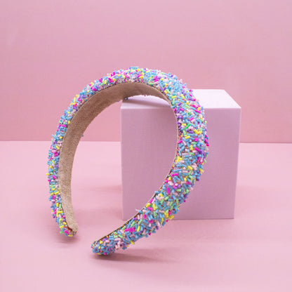 Light Blue Sprinkles Headband