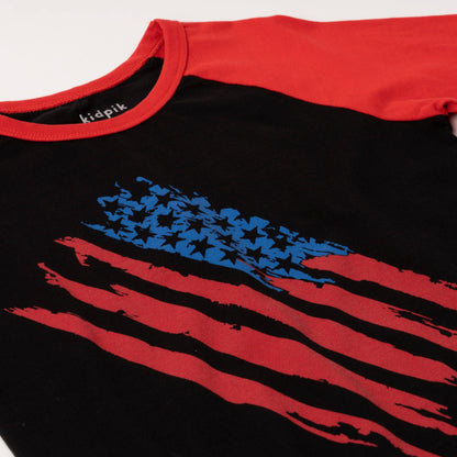 Flag Baseball Tee