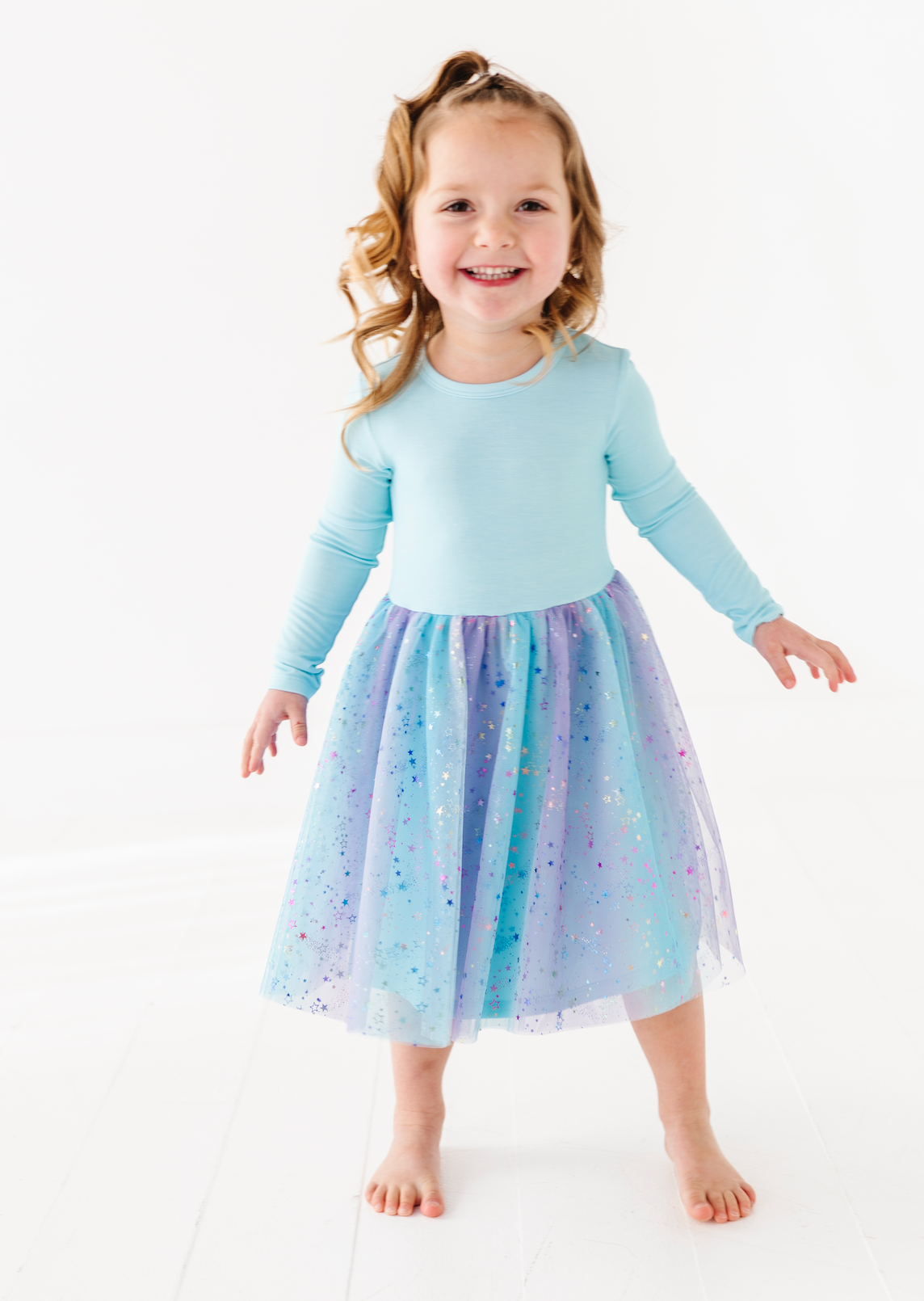 Blue Magic Bamboo + Tulle Tutu Dress