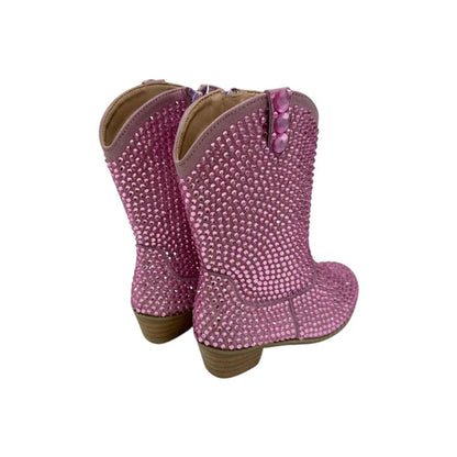 Pink Crystal Cowgirl Boots