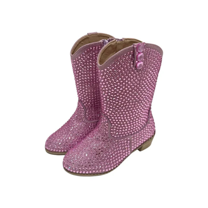 Pink Crystal Cowgirl Boots