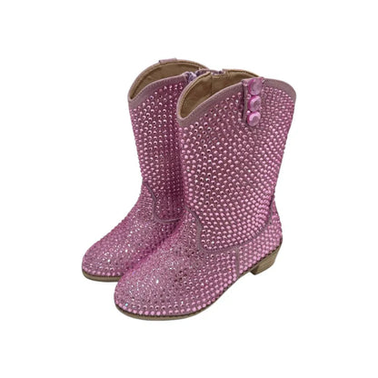 Pink Crystal Cowgirl Boots