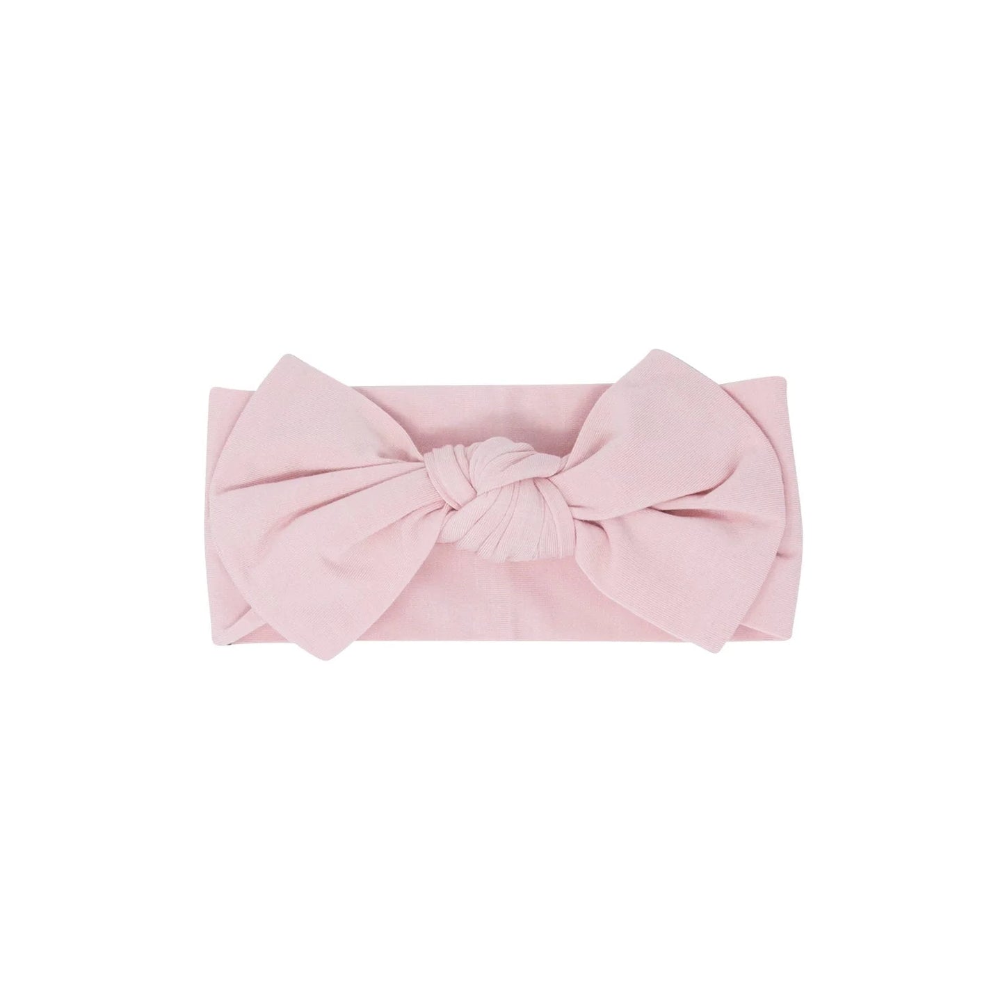 Pink Suede Bamboo Knotted Bow