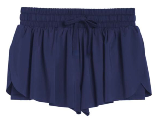 Navy Flyaway Short
