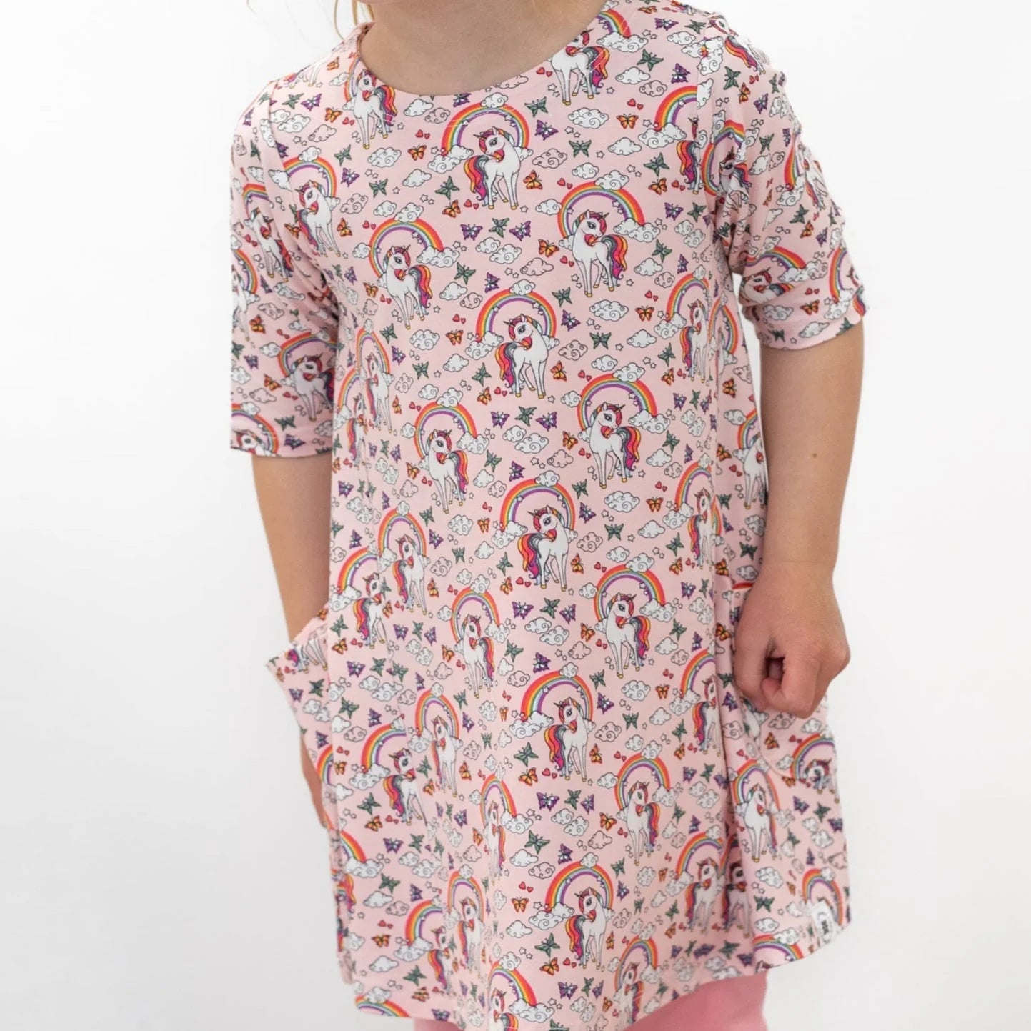 Rainbow Bright Bamboo Tunic Dress