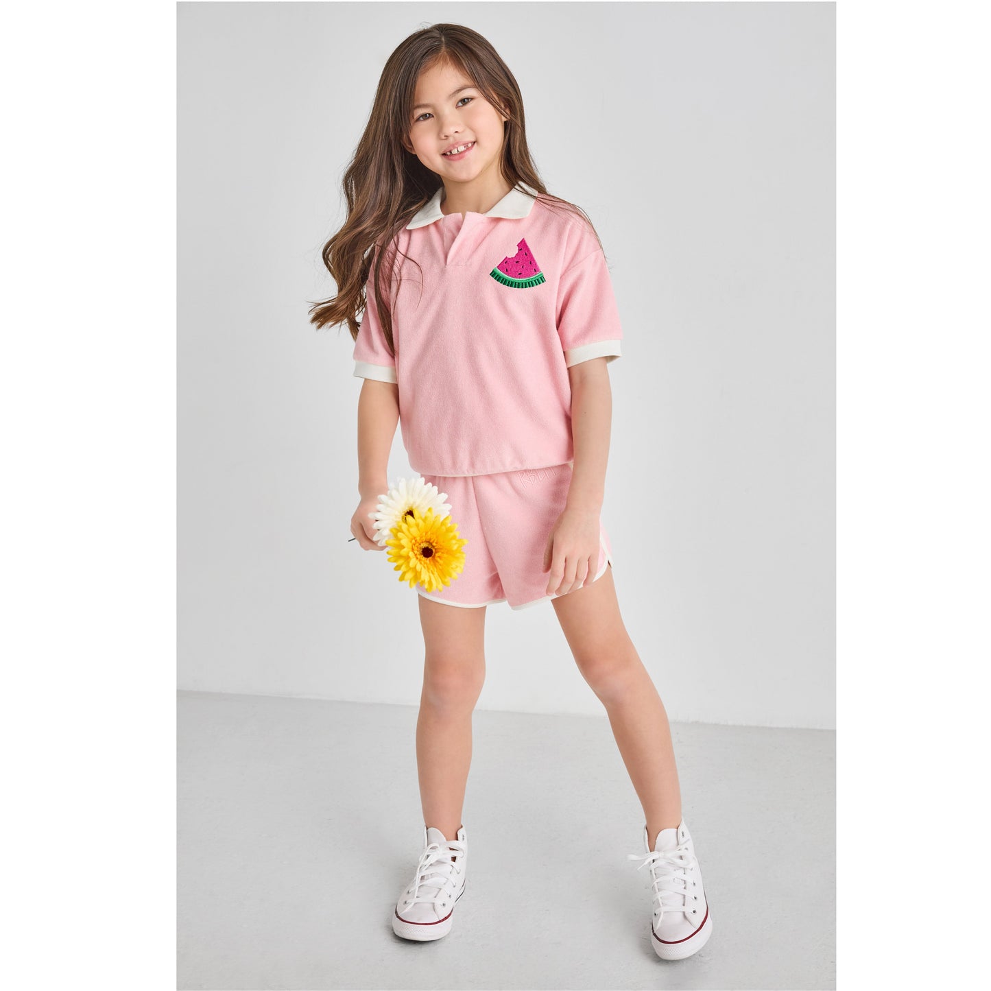 Retro Pink Terry Shorts