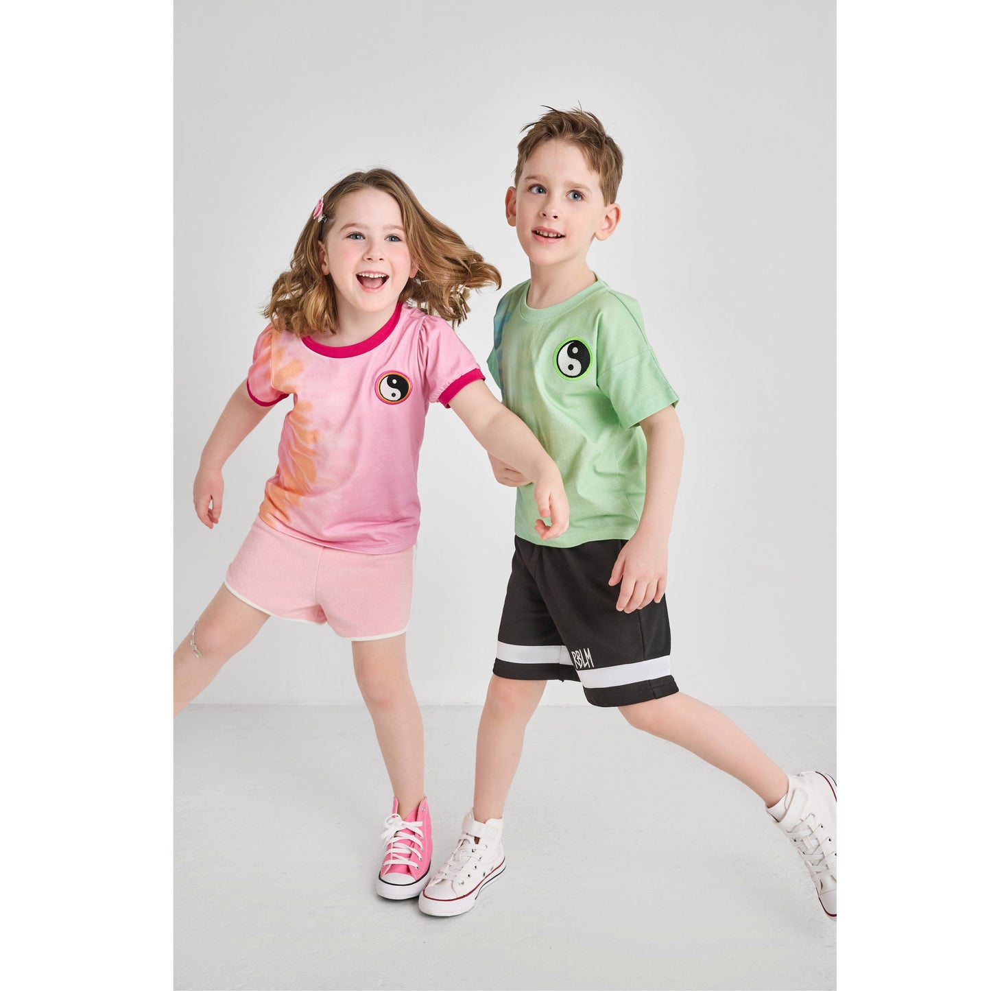 Green Tie-Dye Yin Yang T-Shirt