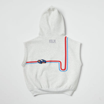 Racecar Sleeveless Hoodie