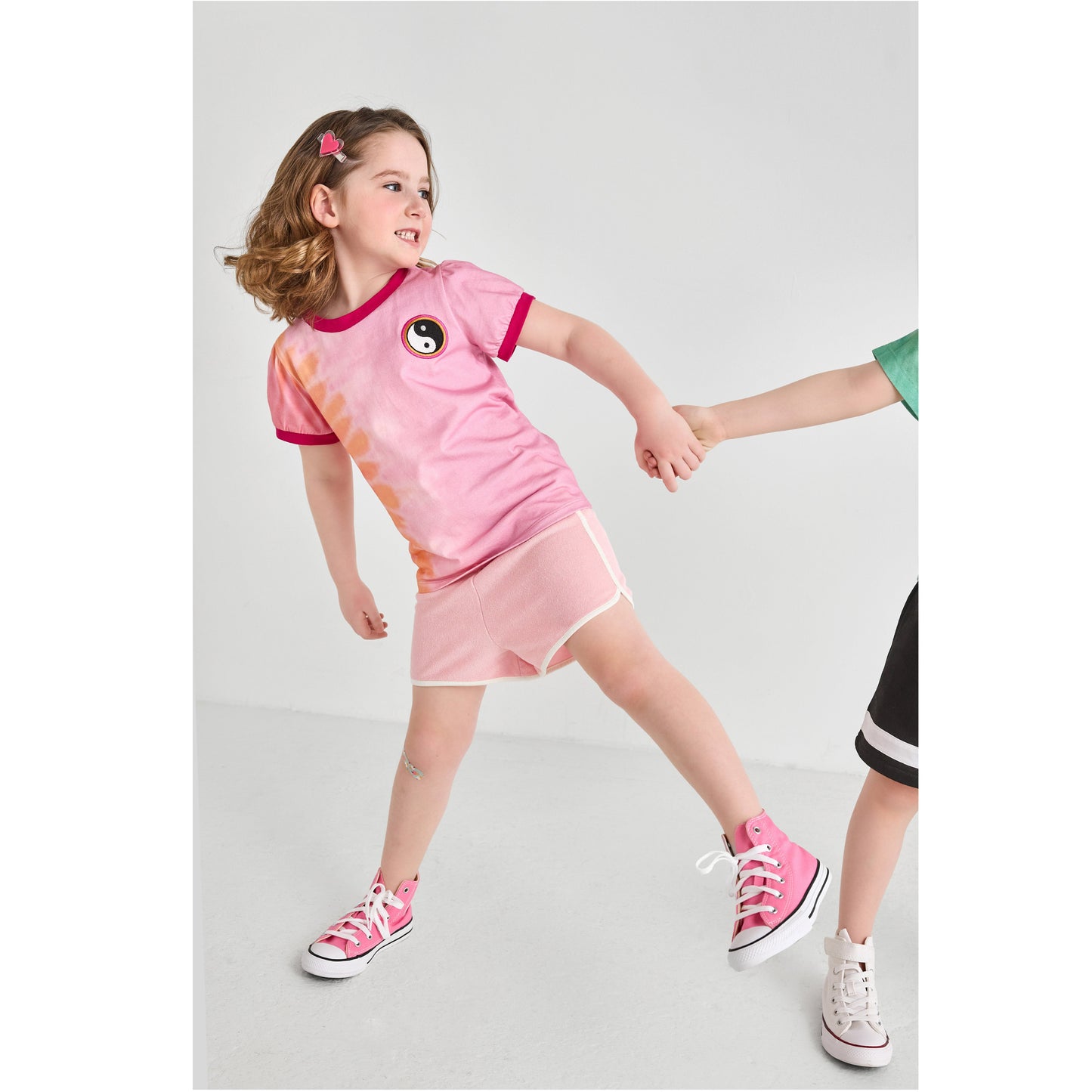 Pink Tie-Dye Yin Yang T-Shirt