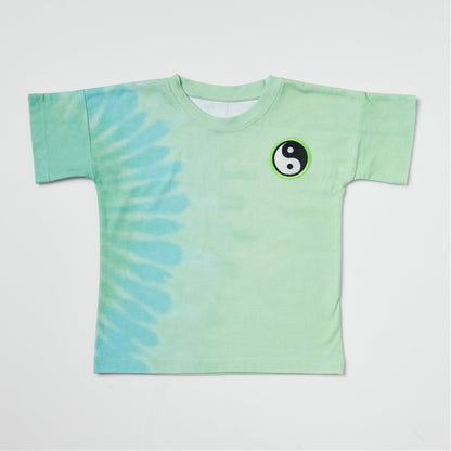 Green Tie-Dye Yin Yang T-Shirt