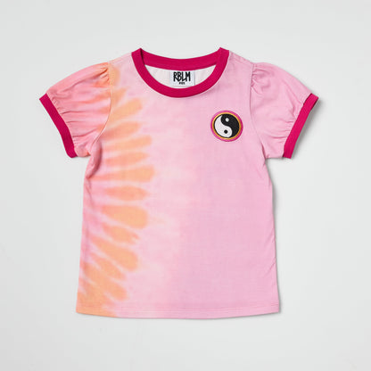 Pink Tie-Dye Yin Yang T-Shirt