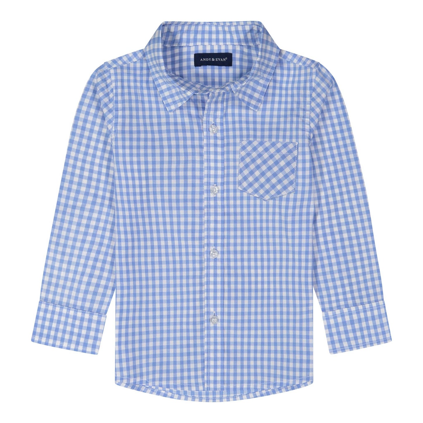 Light Blue Check Buttondown