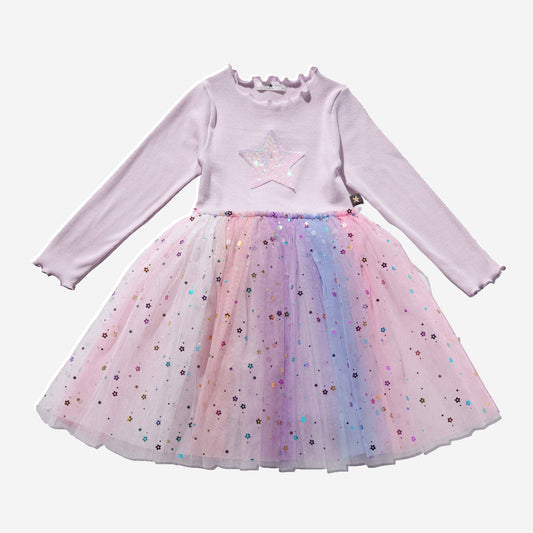 Petite Hailey Multi Purple Tutu Dress