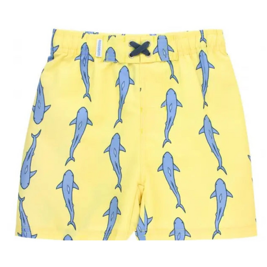 Jawsome Yellow Swim Shorts