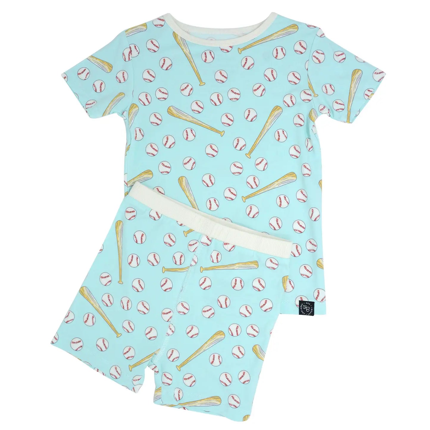 Little Slugger S/S Pajama Short Set