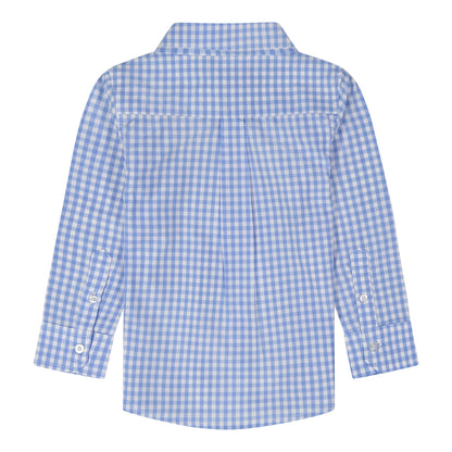 Light Blue Check Buttondown