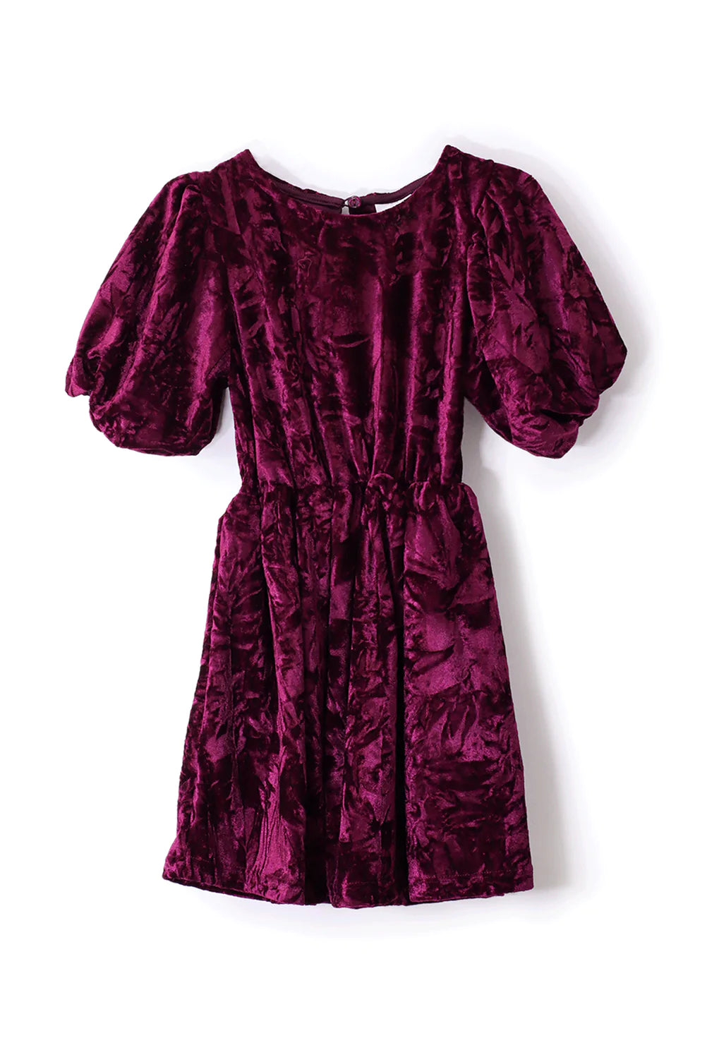 Cranberry Crushed Velvet Dress