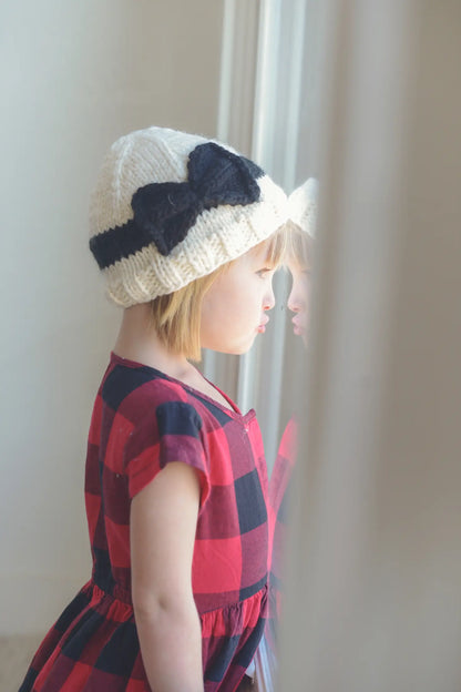 Sabrina Bow Knit Hat