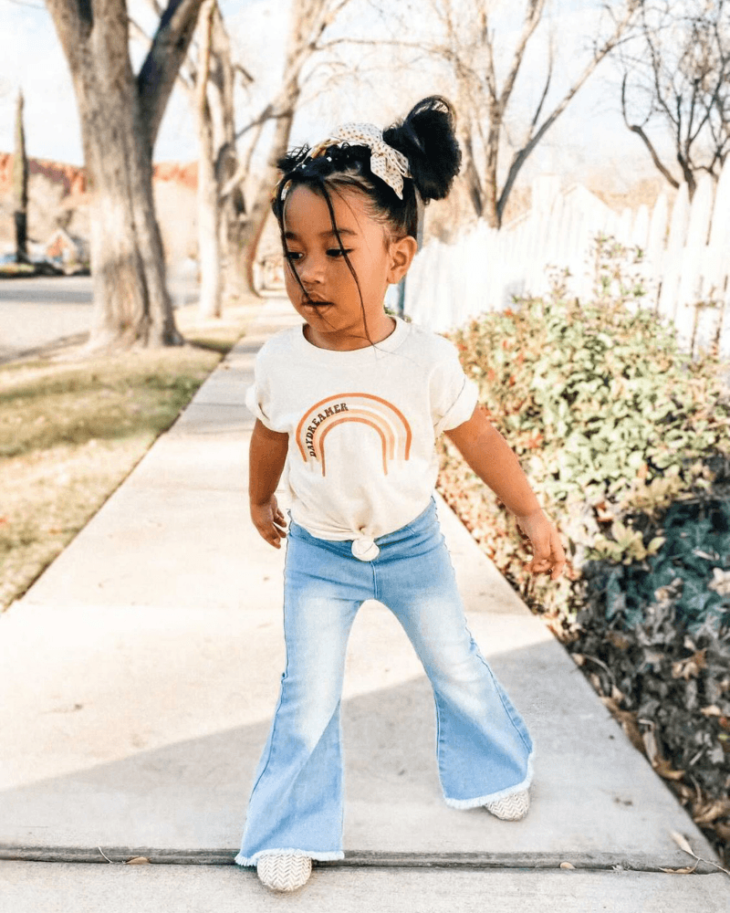 Light Wash Denim Bell Bottoms