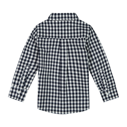 Navy Gingham Buttondown