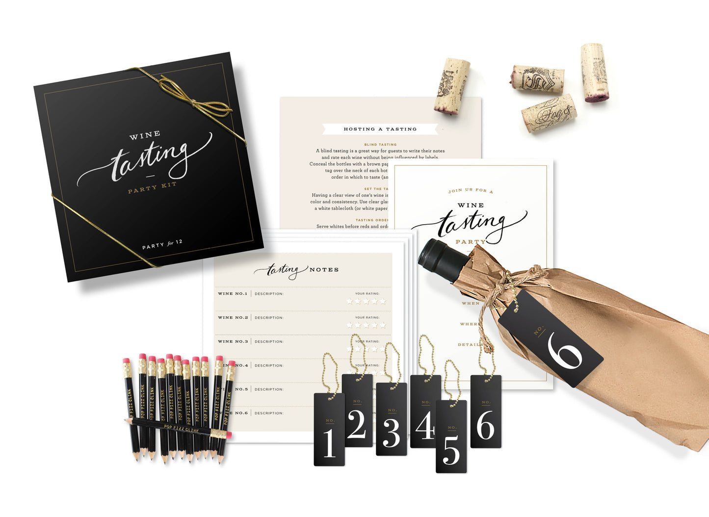 Wine Tasting Party Kit