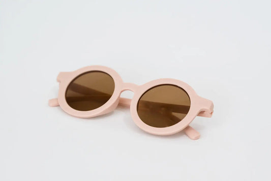 Soft Pink Retro Sunglasses