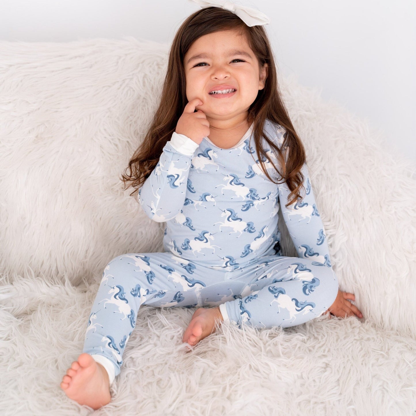 Unicorn Blue Pajama Set