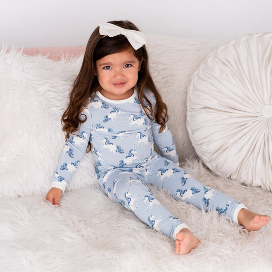 Unicorn Blue Pajama Set