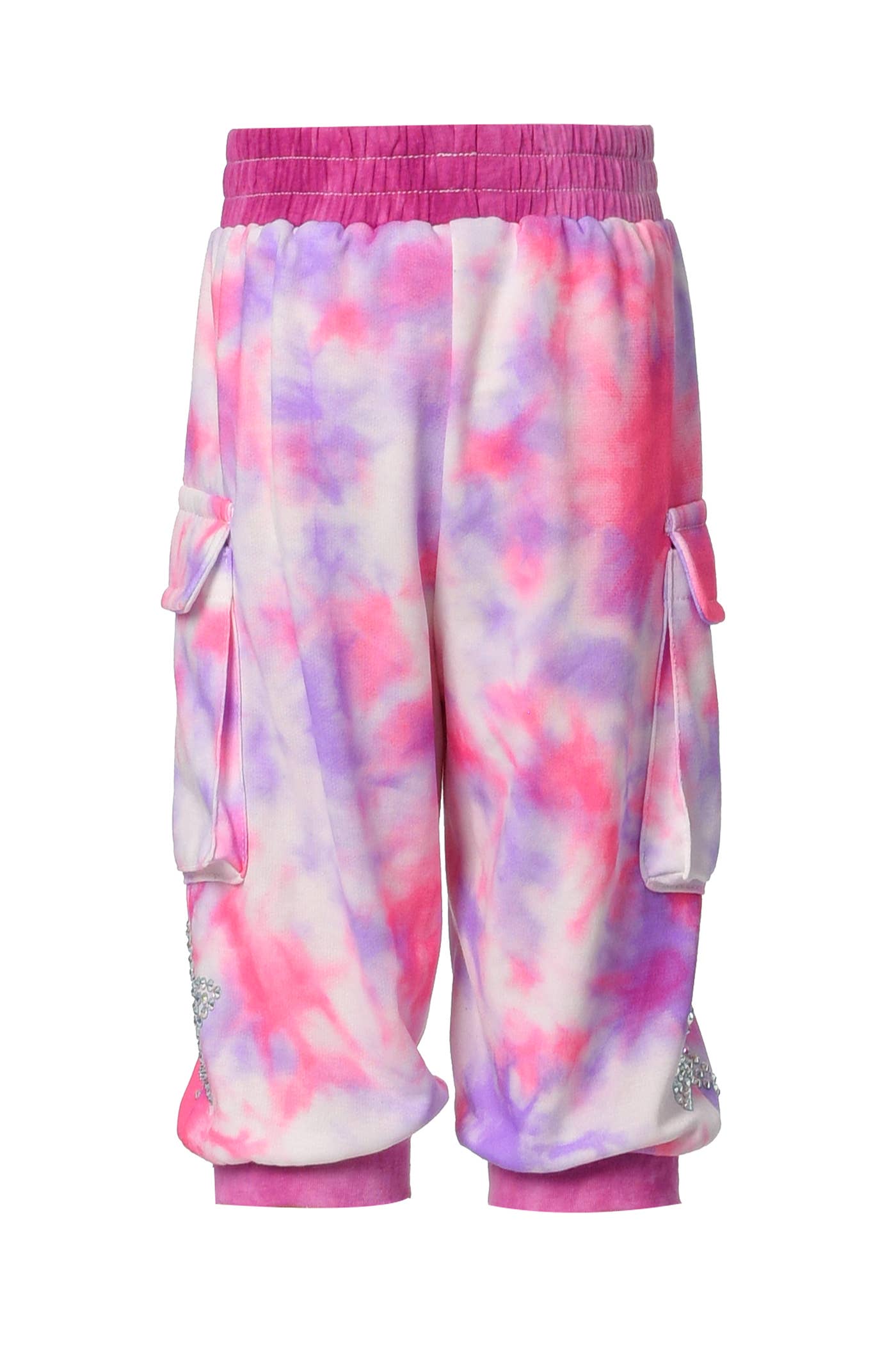 Make a funky fashion statement with these one-of-a-kind Hannah Banana Pink Tie Dye Cargo Joggers. Vibrant and eye-catching, these joggers are sure to shake up your style routine! Cool and comfy, you won't be able to resist the urge to show them off. Get ready to wow them!