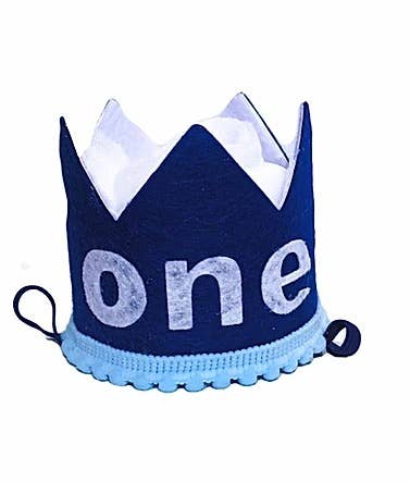 Blue "One" Crown