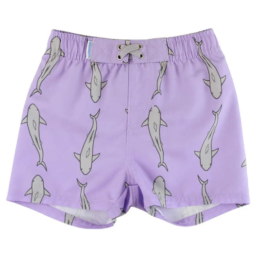 Jawsome Purple Swim Shorts