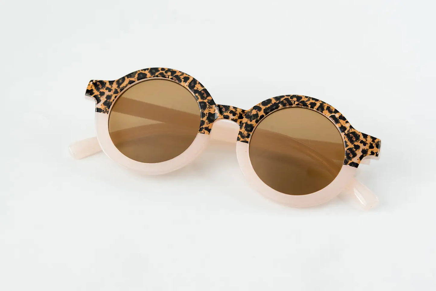 Pink Cheetah Retro Sunglasses
